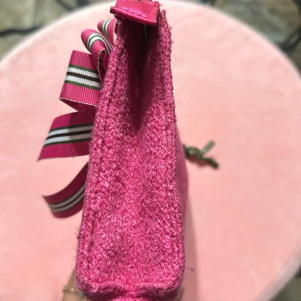 VINTAGE MAGENTA HOT PINK GOLDIE LIMITED EDITION MAKEUP‎ BAG CLUTCH